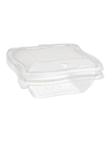 ▷ Saladeira de Plástico Descartável com Tampa 1.000 cc - Envio em 24h.
