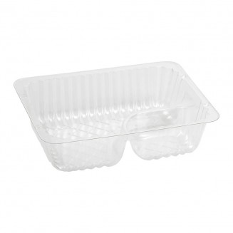 ▷ Bandejas de Plástico con Dos Compartimentos - Envío24h. ✓