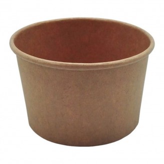 TARRINA DE PAPEL PARA SORVETE KRAFT 240 ml. (1.000 Unid.)