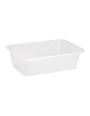 ▷ Embalagem Retangular de Plástico 500 cc - Envio em 24h.