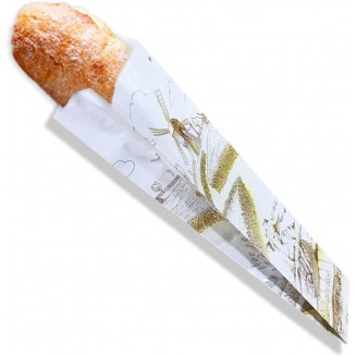 SACO DE PAPEL PARA PÃO 11X56+7 cm. (200 Unid.)