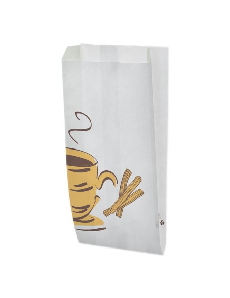 ▶️ Saco para churros antigordura 21x38+7cm - Saco para churraria