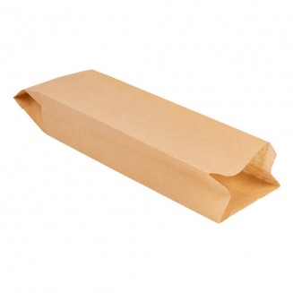 Nervio Registro regular ▶️Bolsa para Pan de papel bio Kraft (15X56+6cm) - Bolsas de panadería