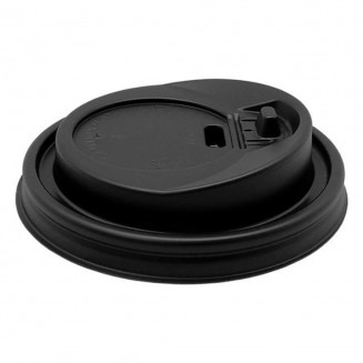 TAPA CIERRE ANTIDERRAME 9 OZ NEGRA Ø 80 mm (100 Uds,)