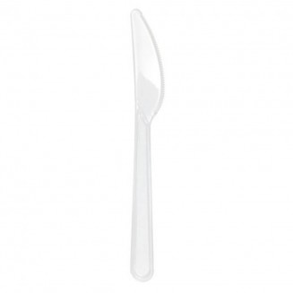 FACA REUTILIZÁVEL TRANSPARENTE 180 mm (50 Unid.)