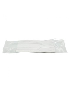▶️Conjunto de talheres económicos com guardanapo branco (500 Uds.)