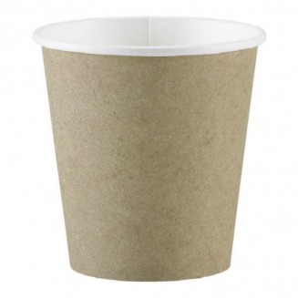 200 vasos desechables café kraft de 240 ml / 8 oz, vasos de cartón