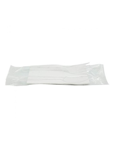 PACK DE TALHERES REUTILIZÁVEIS TRANSPARENTES (3 PEÇAS)