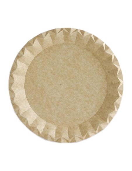▶️ Prato de papel Kraft Económico 23 cm. (100 Uds.) - Envio em 24h.