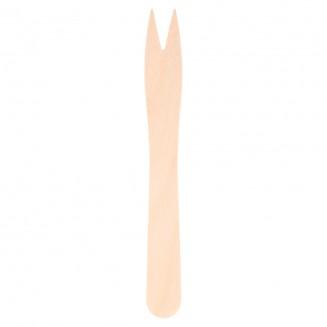 MINI TENEDOR MADERA 85 mm (1000 Uds.)