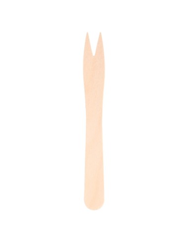 ▷ Mini Garfo de Madeira 85 mm (1000 Unid.) - Envio em 24h