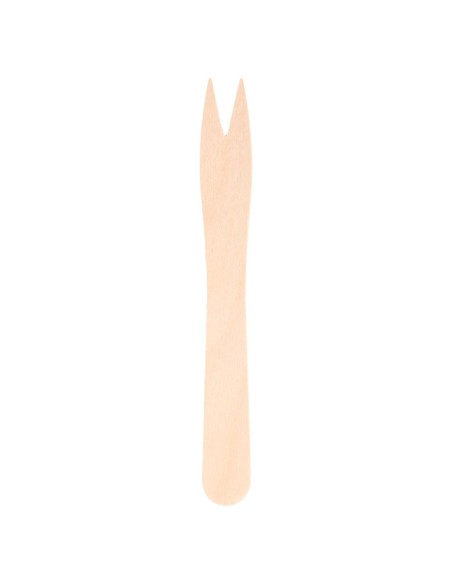 ▷ Mini Garfo de Madeira 85 mm (1000 Unid.) - Envio em 24h