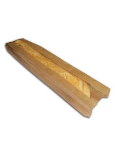 Saco para Pão Kraft com Janela 11X56+5 cm. (200 Unid.) - Envio 24h