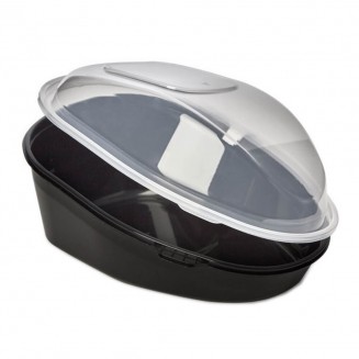 ENVASE PARA POLLO NEGRO 242X181X112 mm. (90 Uds.)