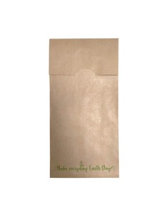 ▶︎ Sobre porta-talheres kraft 21,5 X 10,5 cm. (100 Uds.)