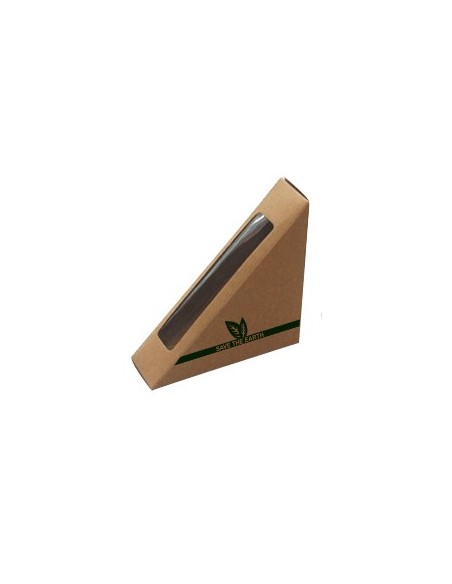 EMBALAGEM PARA SANDUÍCHE DE PAPEL 123X123X52 mm (400 Uds.)