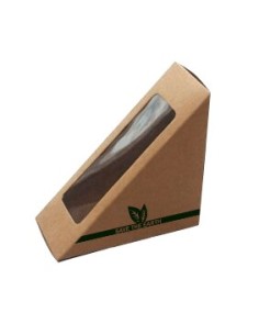 ENVASE PARA SANDWICH DE PAPEL 123X123X72 mm (400 Uds.) 2
