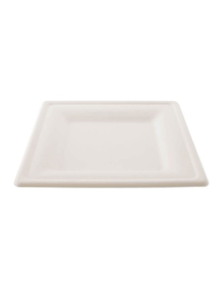 ▷ Prato Quadrado Fibra 16x16 cm - Envases del Mediterráneo