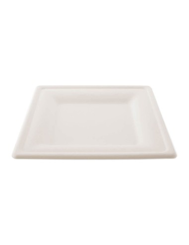 ▷ Prato Quadrado Fibra 26x26 cm - Envases del Mediterráneo