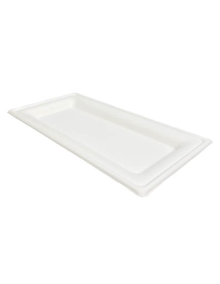 ▷ Tabuleiro de Fibra Retangular 26x13 cm - Envases del Mediterráneo