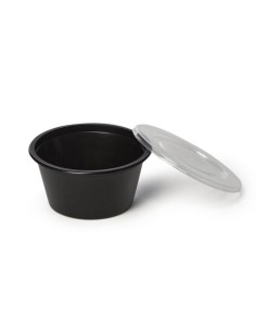 ▷ Taças de Plástico para Molhos Preta 50 ml - Envio 24h.