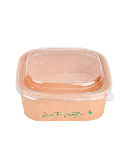 ▷ Saladeira de Papel Quadrada 500 cc - Envio em 24h.