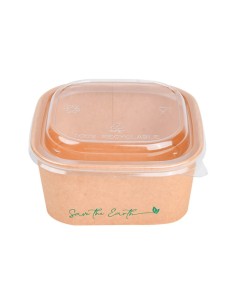 ▷ Saladeira de Papel Quadrada 650 ml - Envio em 24h.