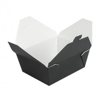 CAJA AMERICANA NEGRA 1.350 cc 15,2X12,1X6,5 cm. (300 Uds.)
