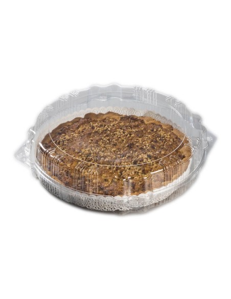 Embalagem para Pastelaria Tampa com Dobradiça PET 190 mm Ø X 65 mm – Envio Gratuito 24h.