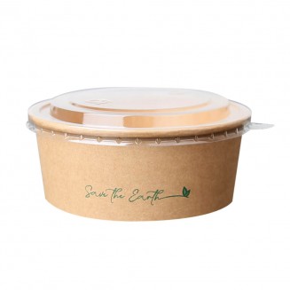 TIGELA DE PAPEL 750 cc + TAMPA (200 Unid.)