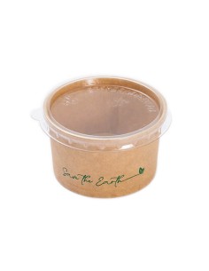 ▷ Molheira de Cartão Kraft 90 ml / 3 OZ + Tampa – Envio em 24h.