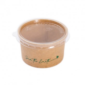 MOLHEIRA DE PAPEL KRAFT 90 ml / 3 OZ + TAMPA (1.000 Unid.)