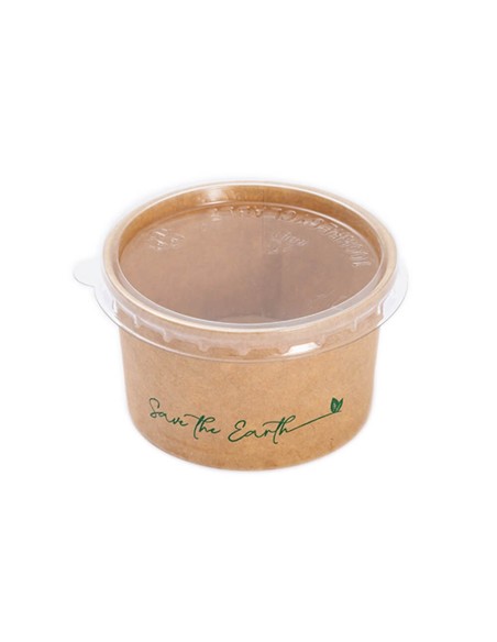 ▷ Molheira de Cartão Kraft 90 ml / 3 OZ + Tampa – Envio em 24h.