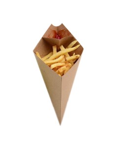 ▷ Envase para Fritos con Salsero 165X195 mm 2