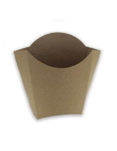 ▷ Petaca de Papel Kraft Para Fritos 8,3x13x12,5 cm- Envío Gratuito 24H. 2