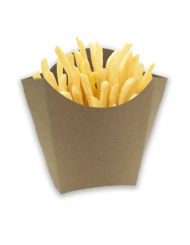 ▷ Caixa de Papel Kraft Para Fritos 8,3x13x12,5 cm - Envio Gratuito 24H.