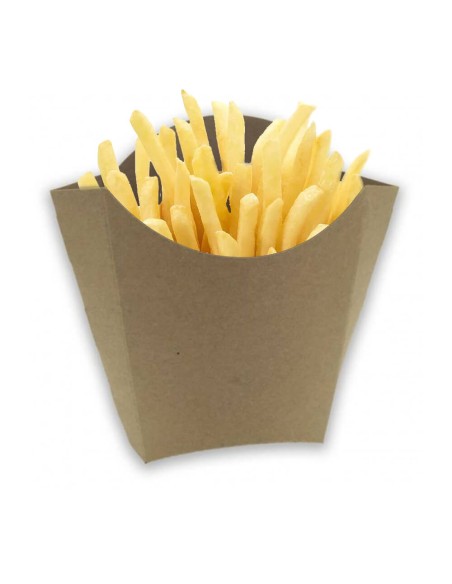 ▷ Caixa de Papel Kraft Para Fritos 8,3x13x12,5 cm - Envio Gratuito 24H.