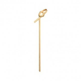 PINCHO DE MADERA LAZO 12 cm. BAMBOO (100 Uds.)