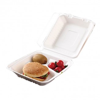 ENVASE 3 COMPARTIMENTOS FIBRA 236X229X47 mm. (50 Uds.)