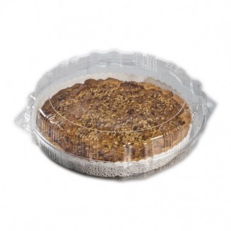 ENVASE REPOSTERÍA TAPA BISAGRA PET 275 mm Ø X 65 mm. (130 Uds.)