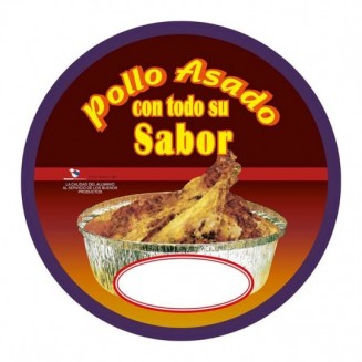 TAPA DISEÑO POLLO PARA ENVASE 1025 CC Y 1420 CC (100 UDS.)