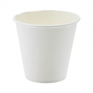 VASO BLANCO DE PAPEL PARA CAFÉ 6 oz/192 cc (100 Uds.)