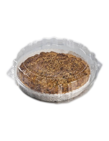 ▷ Embalagem para Pastelaria Tampa com Charneira PET 295 mm Ø X 65 mm – Envio Grátis 24h.