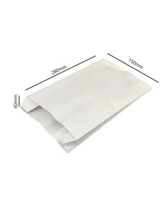 ✅ Bolsas de Papel Antigrasa 15X28+6 cm - Envío 24h. 2