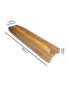 Saco para Pão Kraft com Janela 11X56+5 cm. (200 Und.) - Envio 24h 2