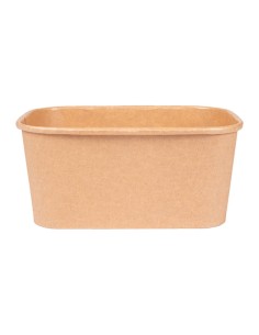 ▶️ Envase Rectangular Papel Kraft 1.000 cc - Envío 24h. 2