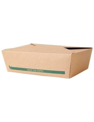 ▷ Caixa de Papel para Comida 1.400 ml - Envases del Mediterráneo.