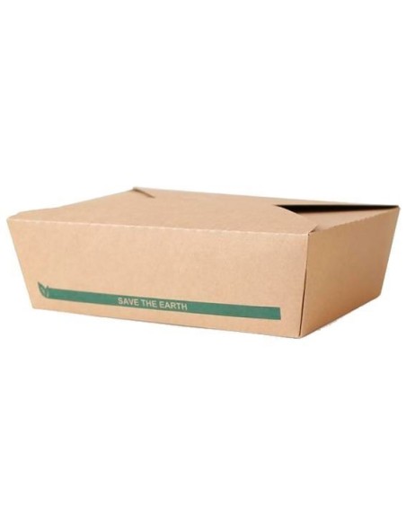 ▷ Caixa de Papel para Comida 1.400 ml - Envases del Mediterráneo.