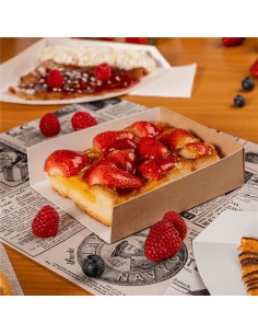 ▷ Bandejas de Papel para Pizza e Waffles (200 Unidades) - Envio em 24h. 2