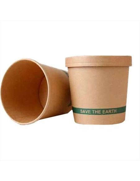 ✅ EMBALAGEM de Papel para Sopas e Caldos 750 cc - Envio Grátis 24h.
